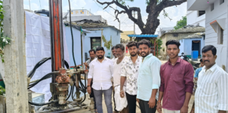 సాయిపూర్లో నూతన బోర్ వెల్ ..!