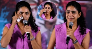స్టేజ్ పైనే ఏడ్చేసిన 'రావు బహదూర్' హీరోయిన్.!