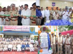 మణుగురులో పోలీస్ స్టేషన్ నూతన భవనాన్ని ప్రారంభించిన తెలంగాణ డి.జి.పి సి.వి ఆనంద్..